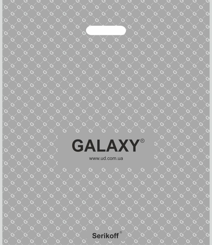 Пакет типа "банан" 45х52 см Galaxy Серебряный, мкм: 100, ТМ Serikoff