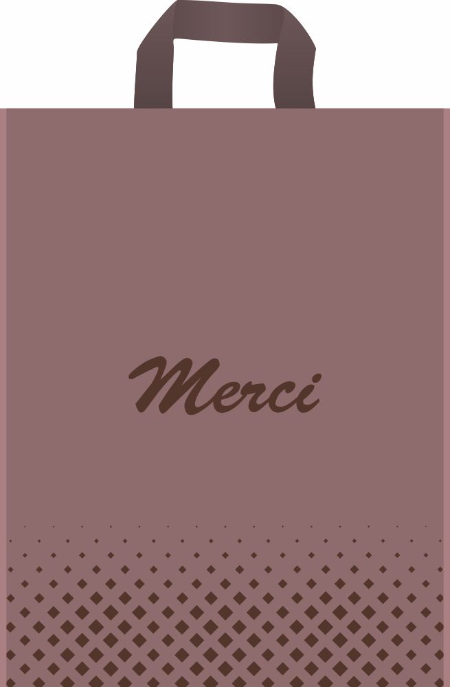 Пакет типа "петля" 35х45 см STS Мерси Крафт Кофе, мкм: 160, ТМ Serikoff