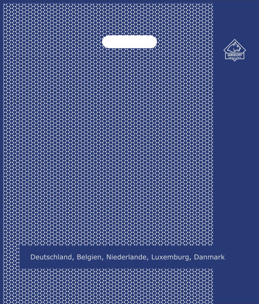 Пакет типа "банан" 40х47 см Соты Синие, мкм: 90, ТМ Serikoff