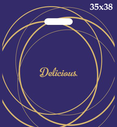 Пакет типа "банан" 35х38 см Delicio Blue, мкм: 100, ТМ Serikoff