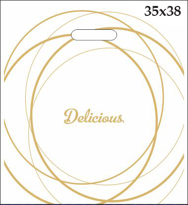 Пакет типа "банан" 35х38 см Delicio White, мкм: 100, ТМ Serikoff