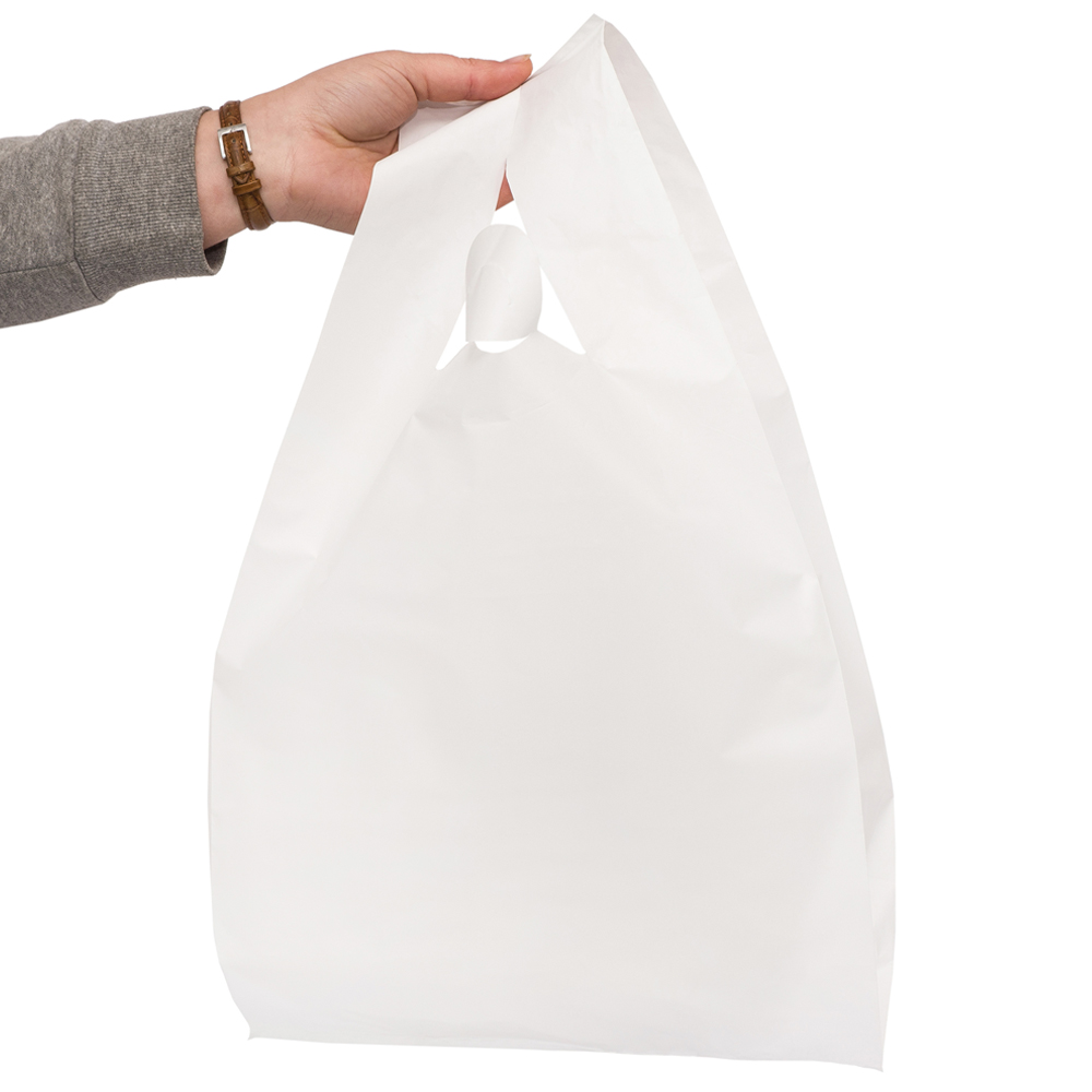 Активированный пакет майка 30х55 см белый, мкм: 55, HDPE