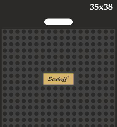 Пакет типа "банан" 35х38 см Podarochny Premium Black, мкм: 95, ТМ Serikoff