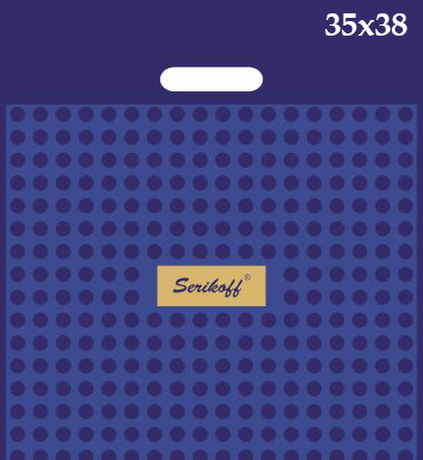 Пакет типа "банан" 35х38 см Podarochny Premium Blue, мкм: 95, ТМ Serikoff